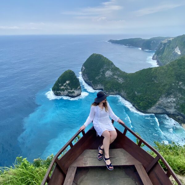 Marybeth Welty in Nusa Penida, Bali, Indonesia